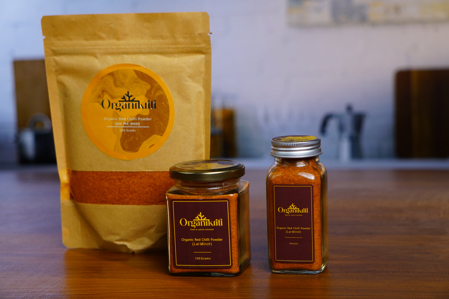 Organikriti Gift pack - Organic Cloves, Pepper, Cumin, Red chilli powder and Fenugreek