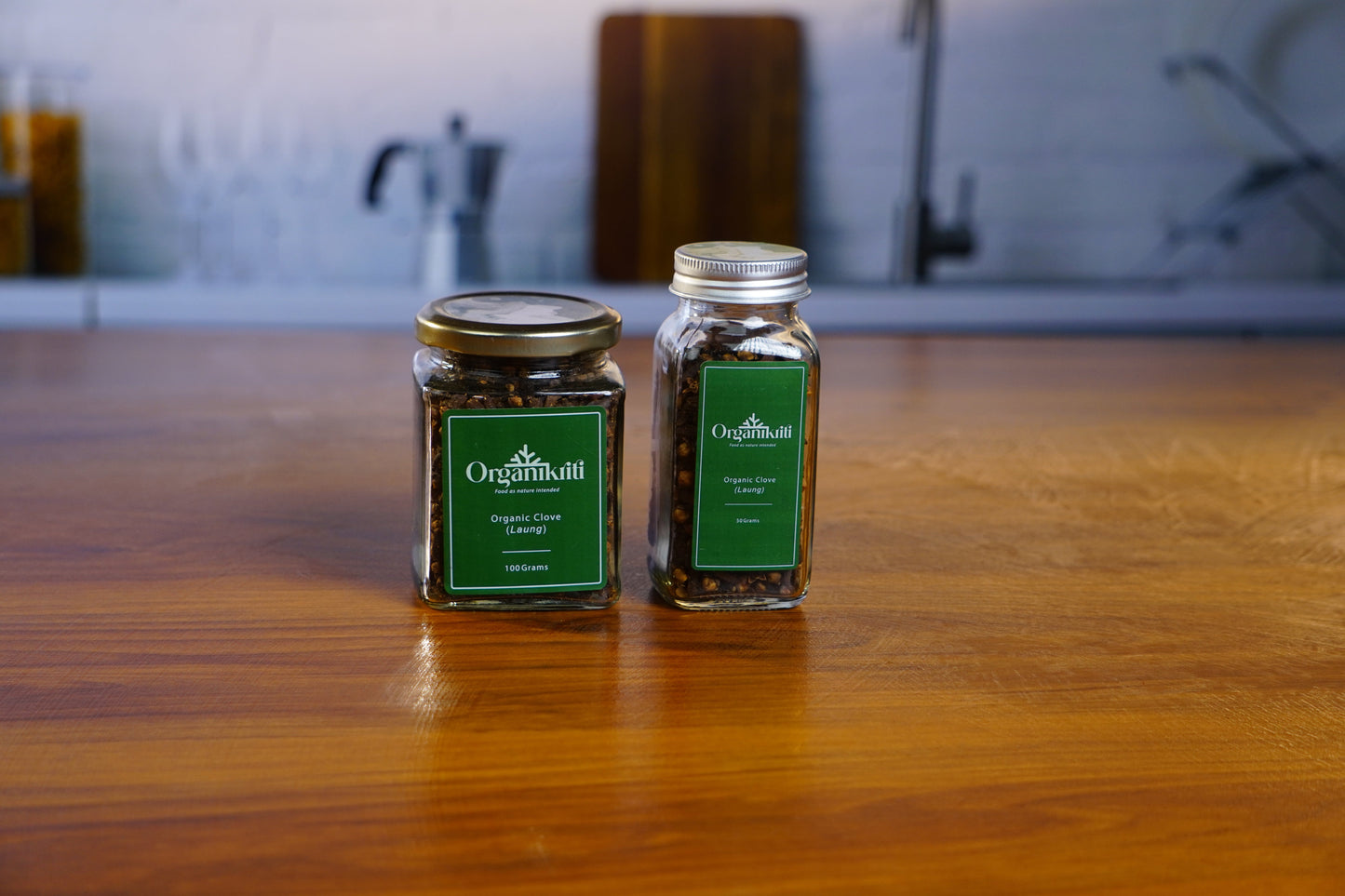 Organikriti Gift pack - Organic Cardamom, Cloves, Pepper, Red chilli powder and Fenugreek