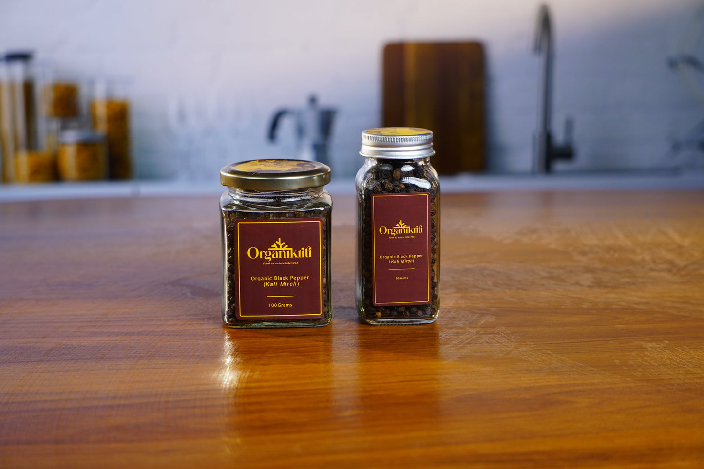 Organikriti Gift pack - Organic Cardamom, Cloves, Pepper, Red chilli powder and Fenugreek