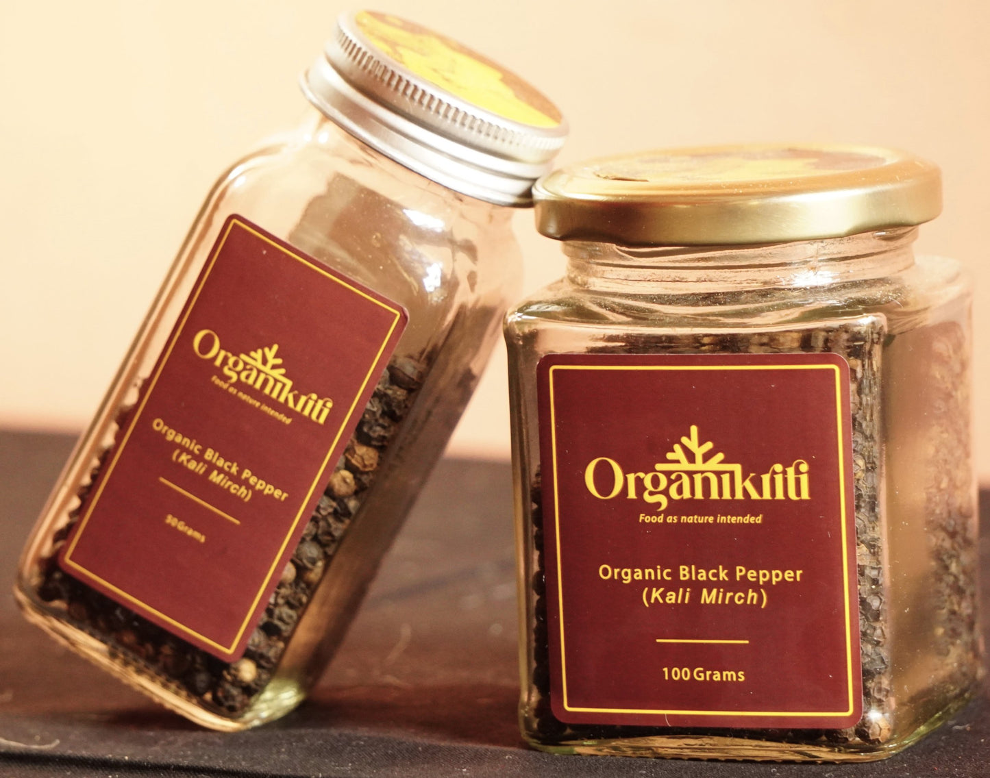 Organic Black Pepper kernels (Kali mirch)