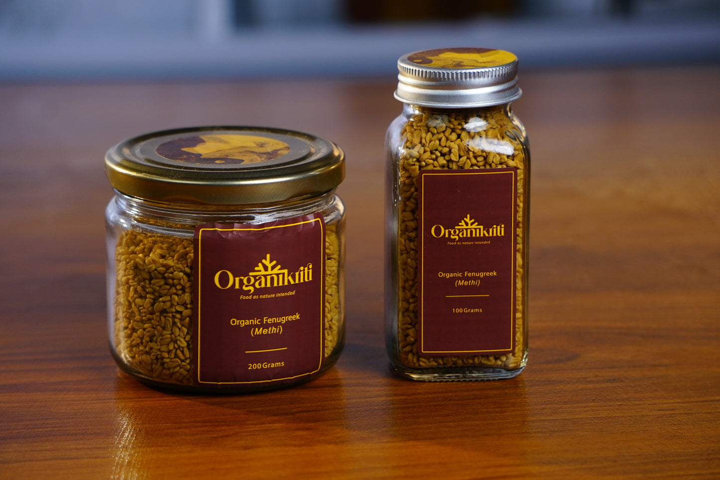 Organikriti Gift pack - Organic Cardamom, Cloves, Pepper, Red chilli powder and Fenugreek