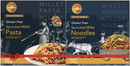 Sprouted Millet Combo Pack: Noodles & Pasta (Gluten-Free)