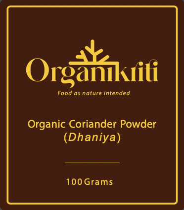 Organic Coriander (Dhaniya) powder